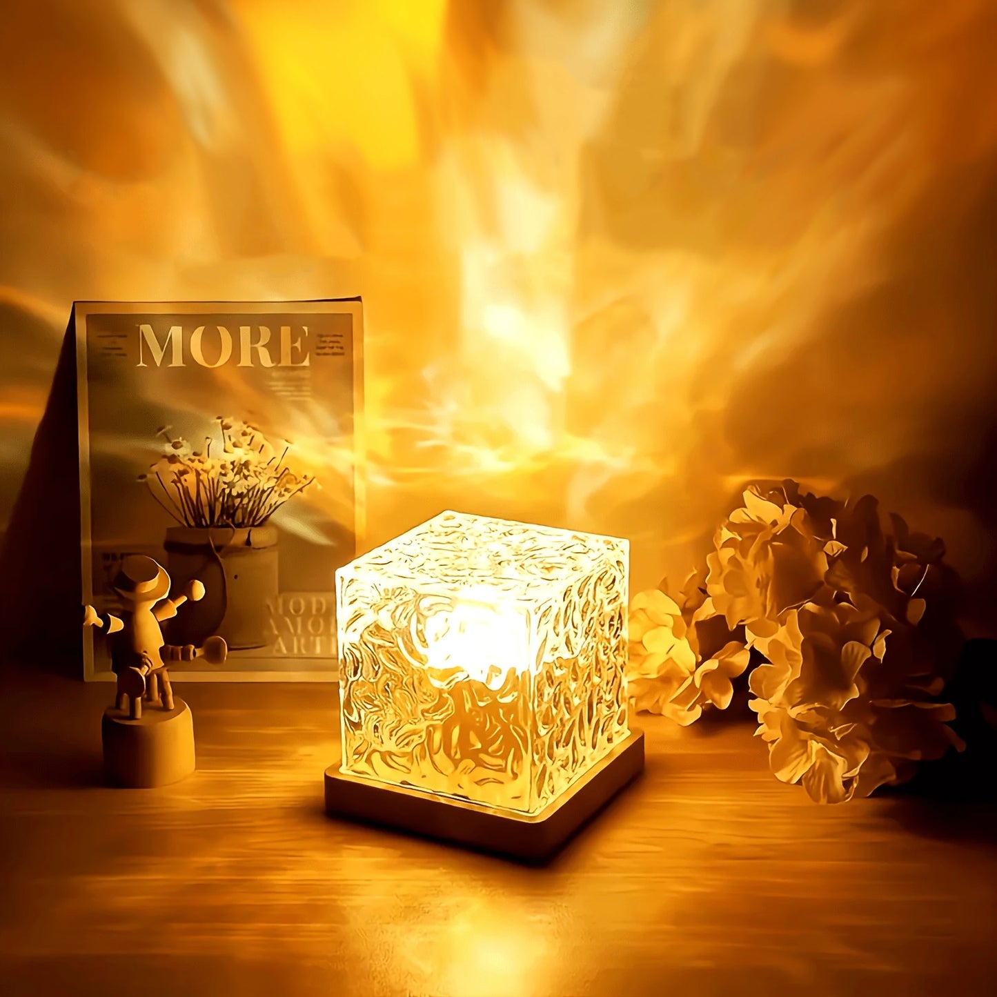 Luminar Crystal Lamp – 16 Color Remote Control