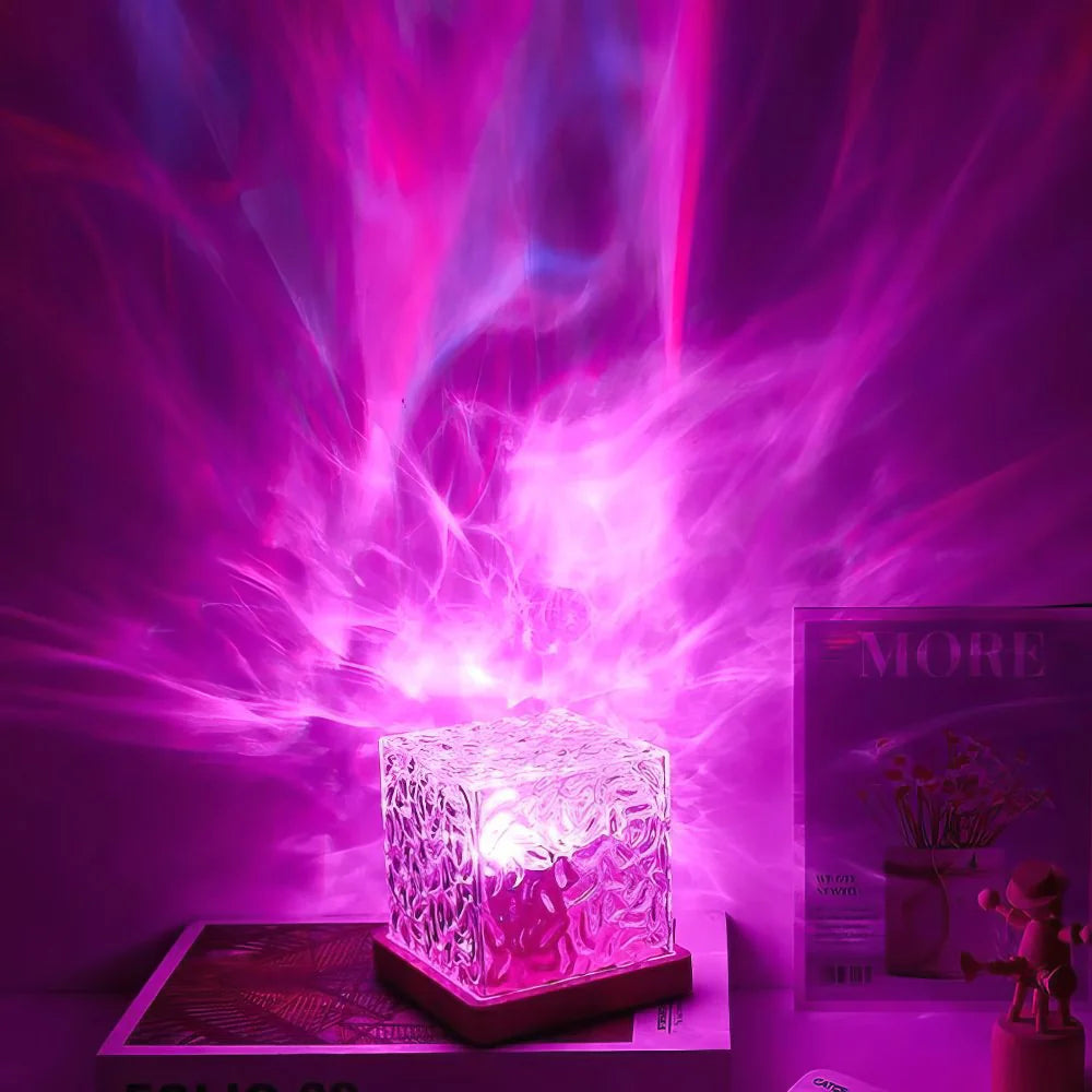 Luminar Crystal Lamp – 16 Color Remote Control