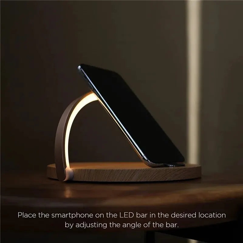 Luminar Edge™ – Wireless Charging Lamp with Adjustable Light