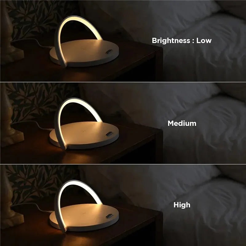 Luminar Edge™ – Wireless Charging Lamp with Adjustable Light