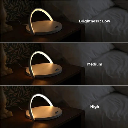 Luminar Edge™ – Wireless Charging Lamp with Adjustable Light
