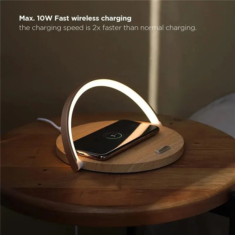 Luminar Edge™ – Wireless Charging Lamp with Adjustable Light